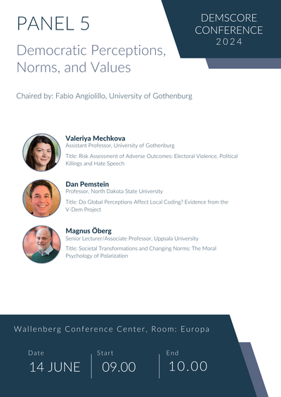 Panel 5_Democratic Perceptions, Norms, and Values