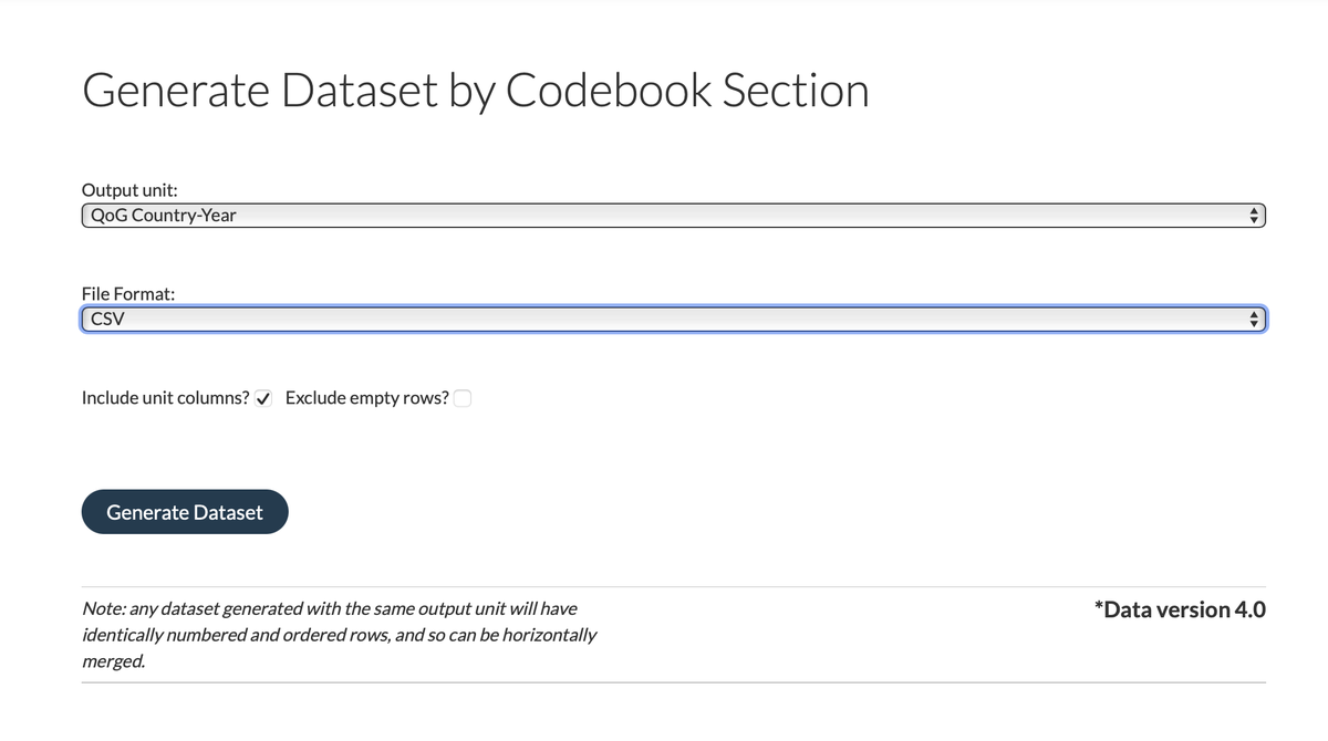 Download by Codebook Section Step 3